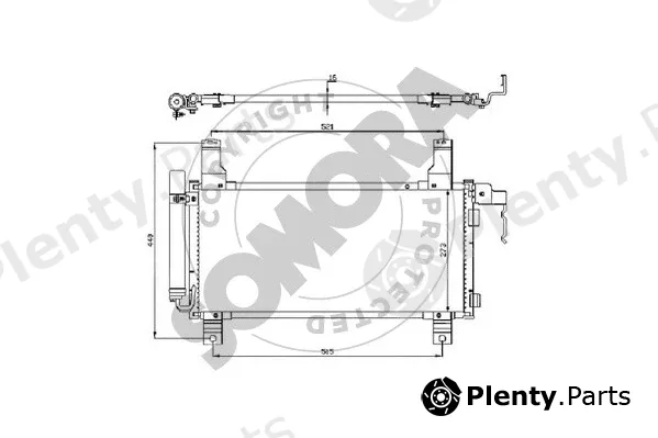 Somora 161160 — Condenser, air conditioning