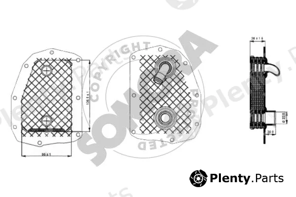 Somora 174165A — Oil Cooler, engine oil