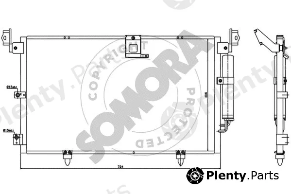 Somora 374060 — Condenser, air conditioning
