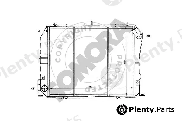 Somora 312440 — Radiator, engine cooling