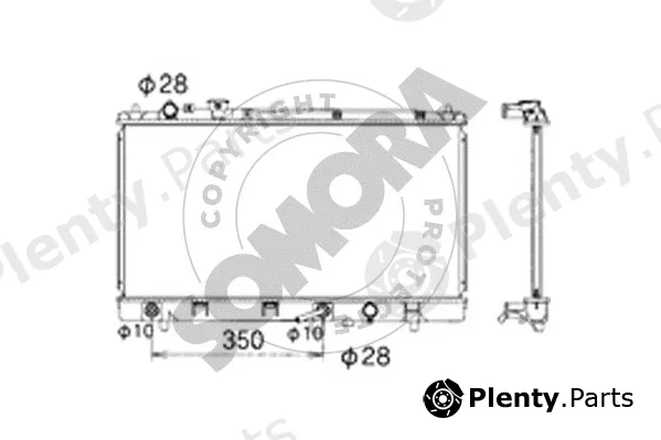 Somora 167340A — Radiator, engine cooling