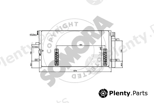 Somora 021760 — Condenser, air conditioning