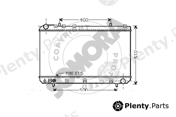 Somora 065540B — Radiator, engine cooling