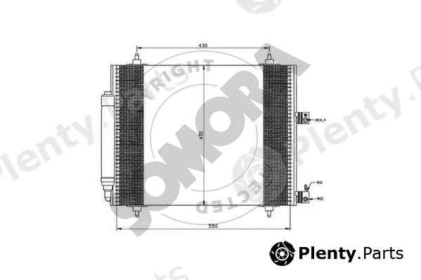 Somora 085260A — Condenser, air conditioning