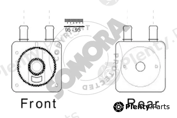 Somora 052366A — Oil Cooler, automatic transmission