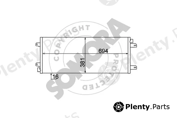 Somora 245560A — Condenser, air conditioning