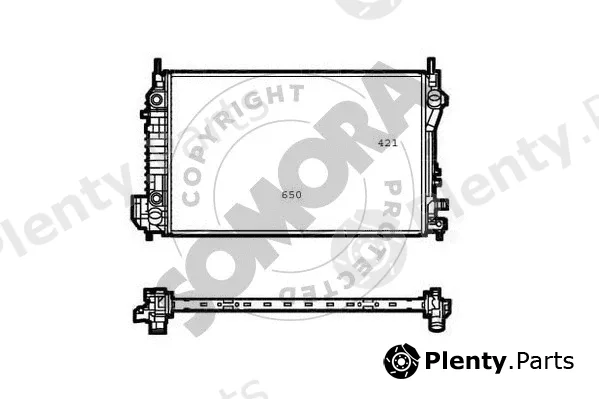 Somora 210640G — Radiator, engine cooling