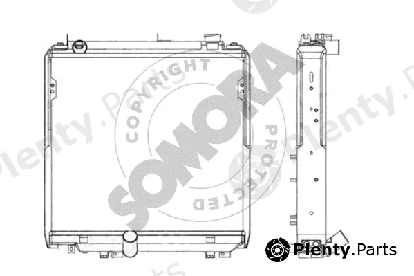 Somora 316040 — Radiator, engine cooling