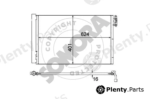 Somora 040760 — Condenser, air conditioning