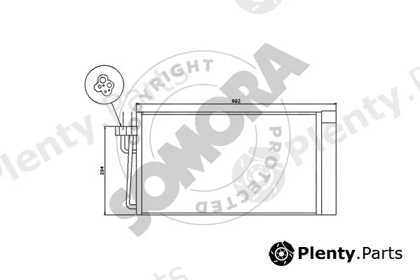 Somora 041360A — Condenser, air conditioning