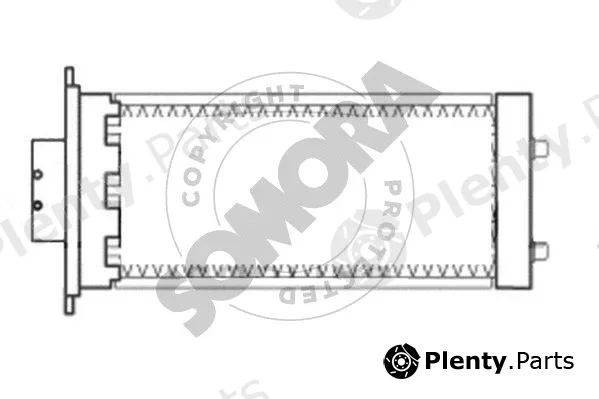 Somora 067050A — Heat Exchanger, interior heating