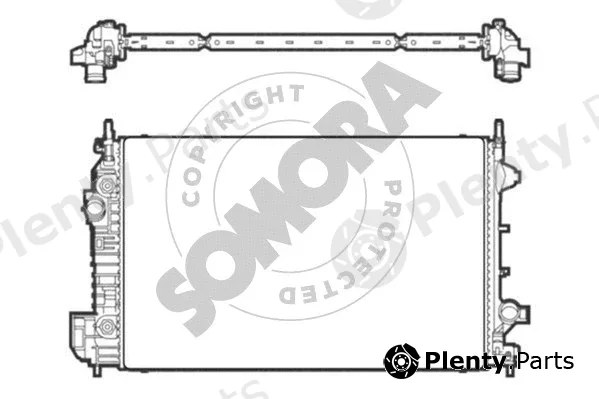 Somora 271340C — Radiator, engine cooling
