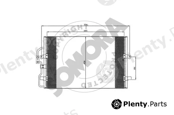 Somora 085060 — Condenser, air conditioning