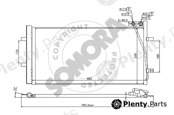 Somora 028060 — Condenser, air conditioning