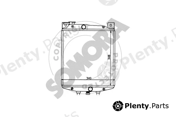 Somora 070340 — Radiator, engine cooling