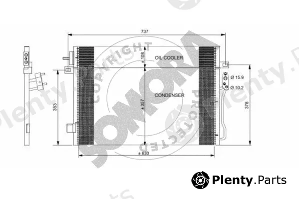 Somora 035260D — Condenser, air conditioning