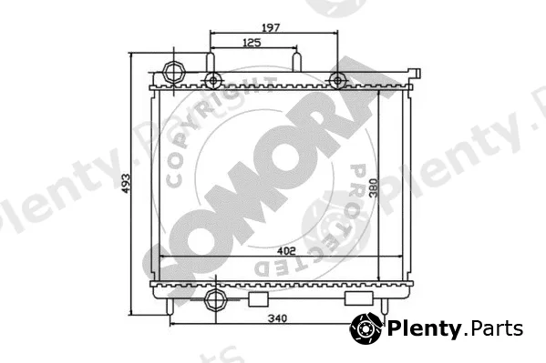 Somora 050440A — Radiator, engine cooling