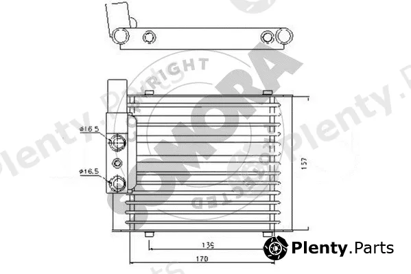 Somora 020966 — Oil Cooler, automatic transmission