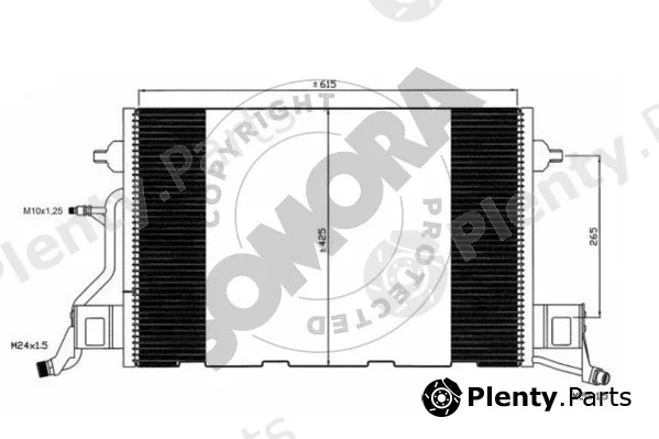 Somora 020960C — Condenser, air conditioning
