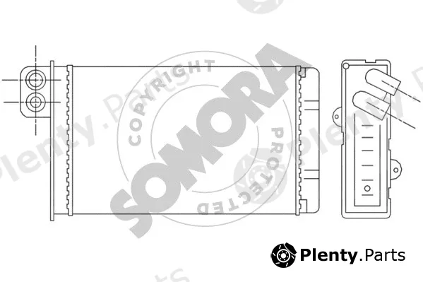 Somora 226150 — Heat Exchanger, interior heating