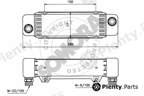 Somora 021265A — Oil Cooler, engine oil