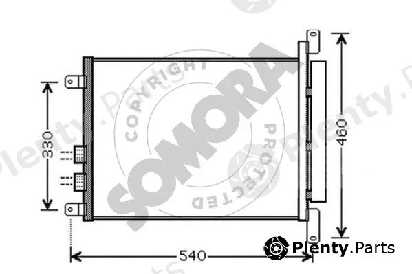 Somora 012160C — Condenser, air conditioning