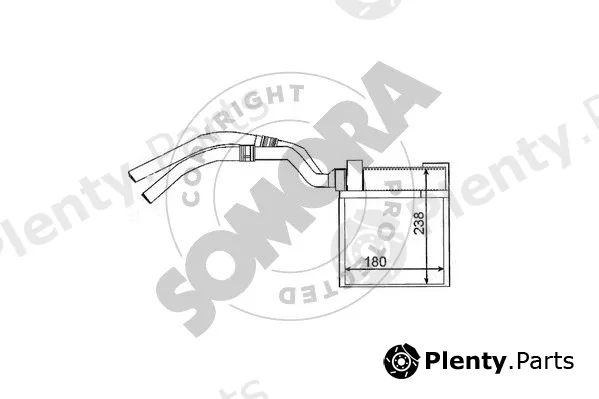 Somora 162850 — Heat Exchanger, interior heating
