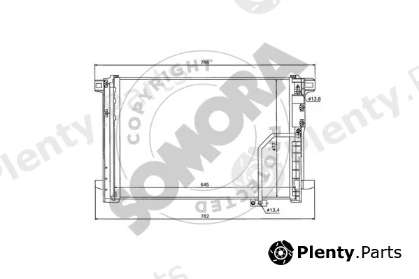 Somora 171460 — Condenser, air conditioning