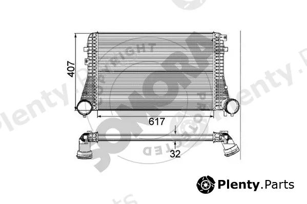 Somora 351045C — Charge Air Cooler