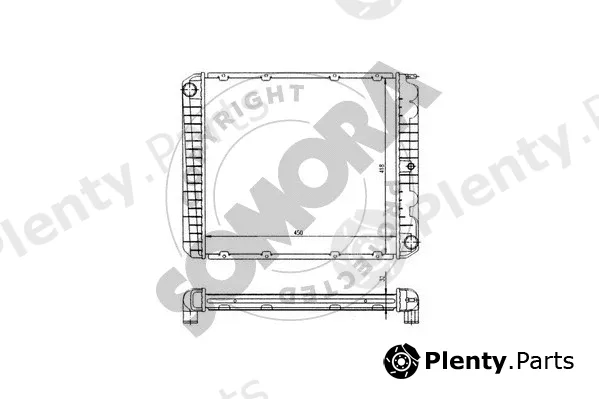 Somora 362040 — Radiator, engine cooling