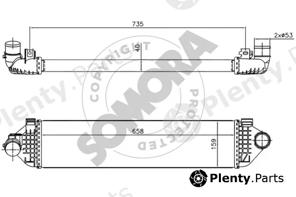 Somora 097245A — Charge Air Cooler