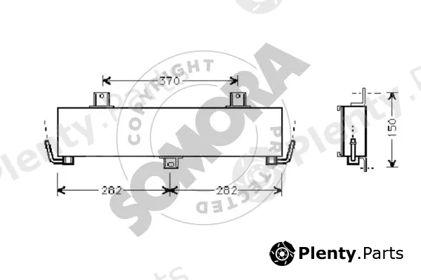 Somora 134065 — Oil Cooler, engine oil
