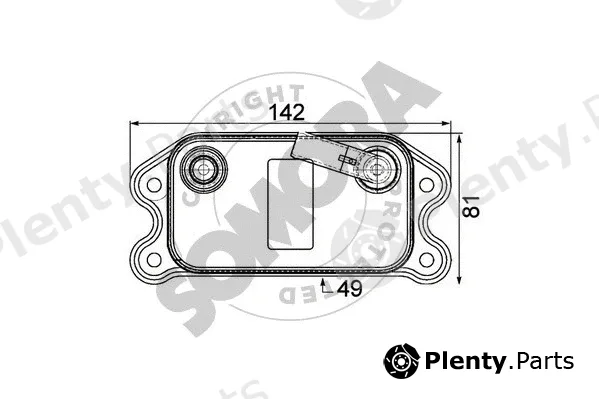 Somora 361465 — Oil Cooler, engine oil