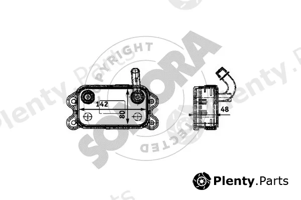 Somora 363365 — Oil Cooler, engine oil