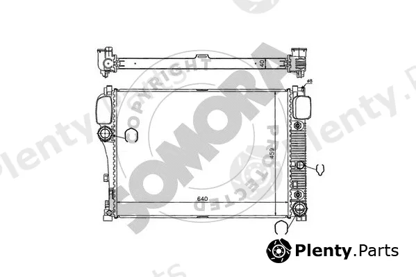 Somora 174440 — Radiator, engine cooling