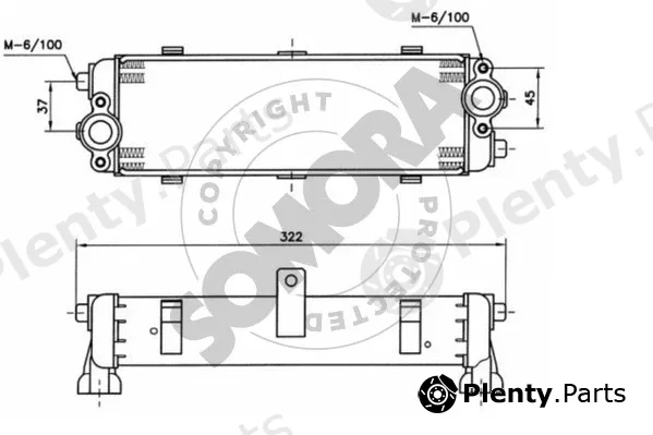 Somora 233165 — Oil Cooler, engine oil