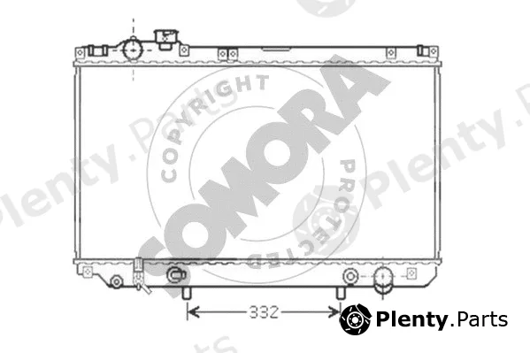 Somora 372040 — Radiator, engine cooling
