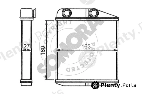 Somora 084250A — Heat Exchanger, interior heating
