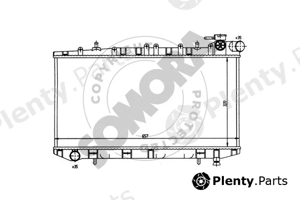 Somora 193241 — Radiator, engine cooling