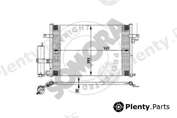 Somora 064060 — Condenser, air conditioning