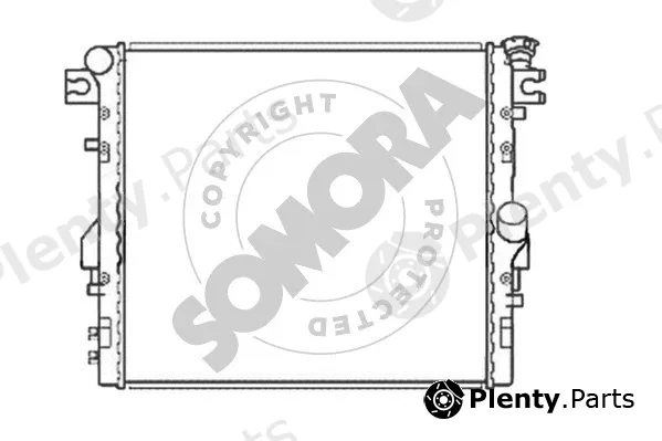 Somora 037240 — Radiator, engine cooling