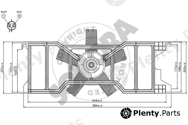 Somora 092530C — Fan, engine cooling