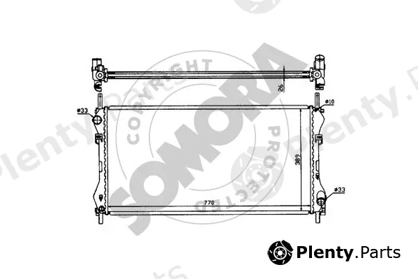 Somora 094441 — Radiator, engine cooling