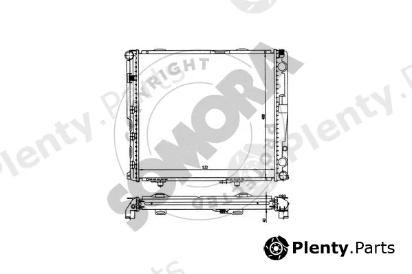 Somora 170448 — Radiator, engine cooling