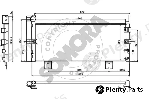 Somora 372260A — Condenser, air conditioning