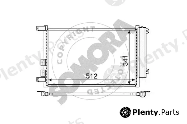 Somora 010160B — Condenser, air conditioning