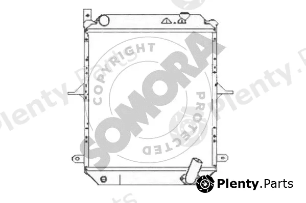 Somora 194840A — Radiator, engine cooling