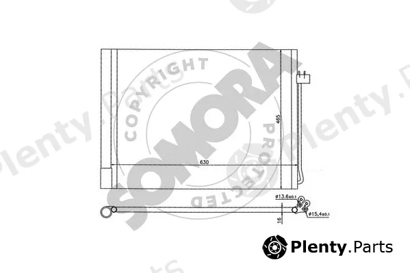 Somora 043260 — Condenser, air conditioning