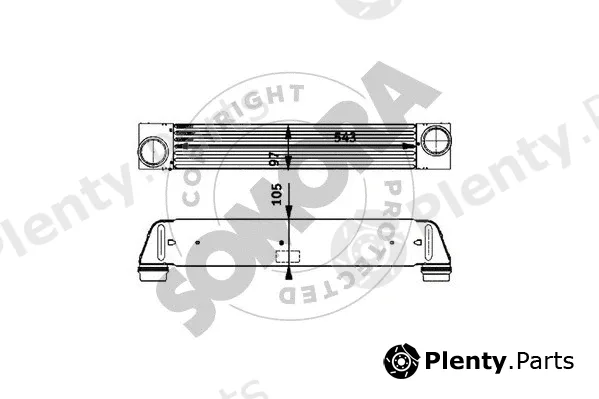 Somora 041345A — Charge Air Cooler