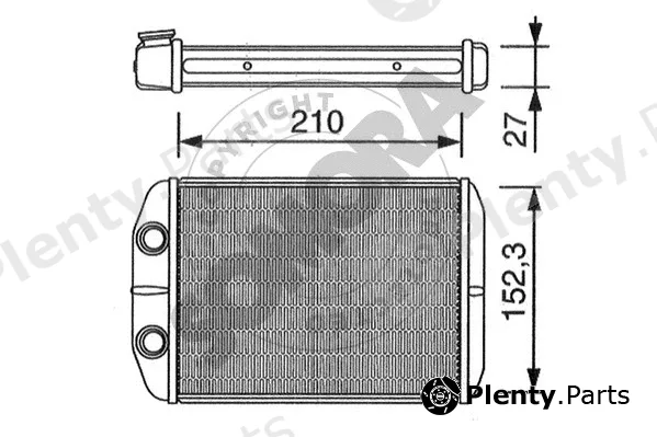 Somora 082450 — Heat Exchanger, interior heating